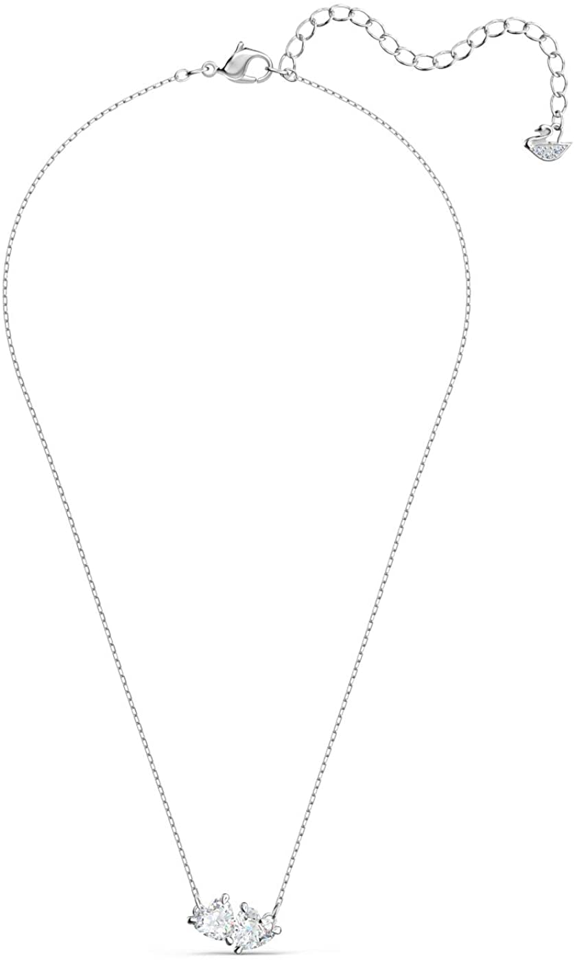 SWAROVSKI Women's Attract Soul Jewelry Collection, Rhodium Finish, Pink Crystals - JOY2ESpree