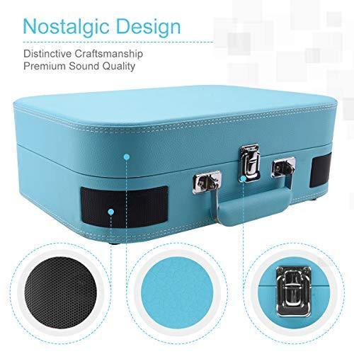 Record Player, Voksun Bluetooth Turntable with Built-in Stereo Speakers - JOY2ESpree