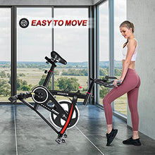 
                        
                          Cargar imagen en el visor de la galería, Indoor Cycling Bike Exercise Bike Stationary Bikes with Comfortable Seat Cushion &amp; LCD Monitor for Home Office Fitness Cardio Workout - JOY2ESpree
                        
                      