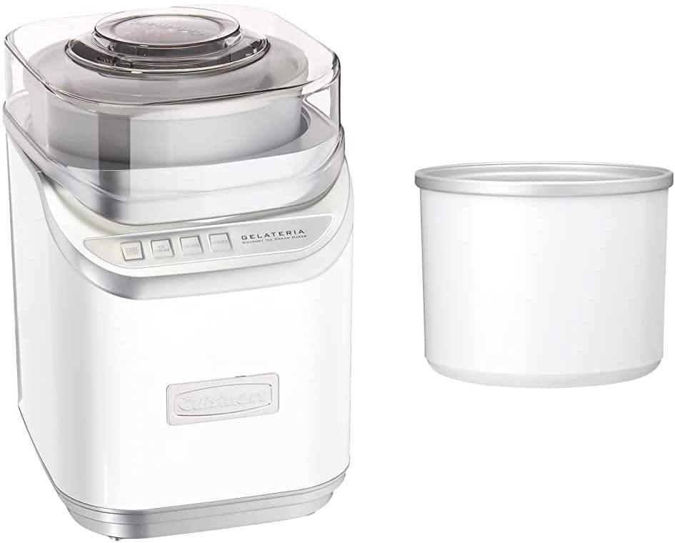 Cuisinart ICE-70 Electronic Ice Cream Maker, Brushed Chrome, Ice Cream Maker with Countdown Timer, With Countdown Timer - JOY2ESpree