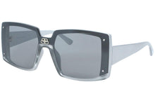 
                        
                          Load image into Gallery viewer, Balenciaga sunglasses (BB-0081-S 002) Metalic Silver - Grey with Silver mirror effect lenses
                        
                      