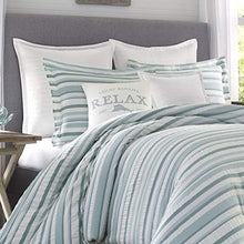 
                        
                          Load image into Gallery viewer, Tommy Bahama Clearwater Cay Comforter Set, Queen, Blue
                        
                      