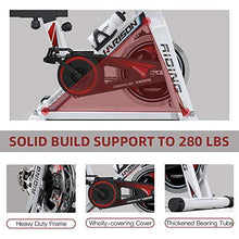 
                        
                          Load image into Gallery viewer, HARISON Exercise Bike Indoor Cycling Bike Belt Driven with iPad Holder 35LBS Flywheel for Home Gym Cardio Workout - JOY2ESpree
                        
                      