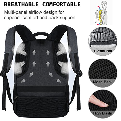 Laptop Backpack,Business Travel Anti Theft Slim Durable Laptops Backpack with USB Charging Port