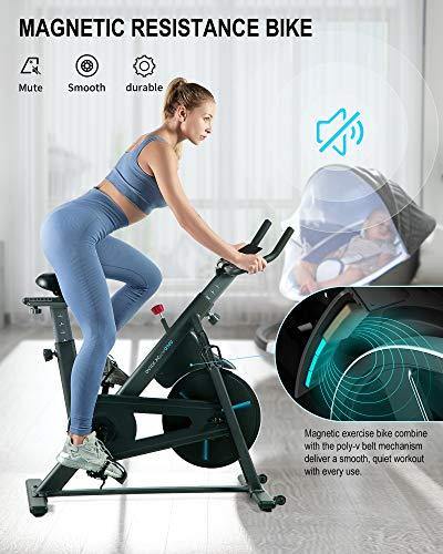 OVICX Bluetooth Exercise Bike Stationary Bike with App Magnetic Stationary Bikes for Home Workout Indoor Cycling Bike - JOY2ESpree