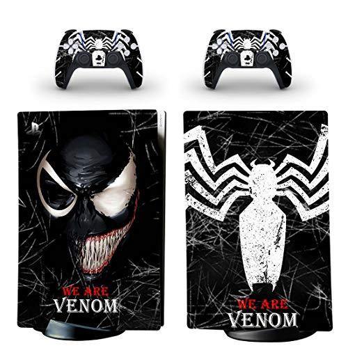 Adventure Games - Venom, We Are Venom - Vinyl Console Skin Decal Sticker + 2 Controller Skins Set - Compatible with PlayStation 5 DIGITAL Edition - JOY2ESpree