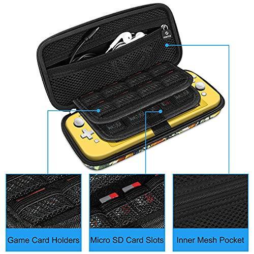 Fintie Carry Case for Nintendo Switch Lite 2019 - [Shockproof] Hard Shell Protective Cover Bag with 15 Game Card/2 Micro SD Card Slots - JOY2ESpree