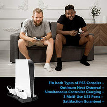 
                        
                          Muat gambar ke penampil Galeri, Vertical Stand with Dual Cooling Fans for Sony PS5 Digital Edition &amp; PS5 UHD - JOY2ESpree
                        
                      