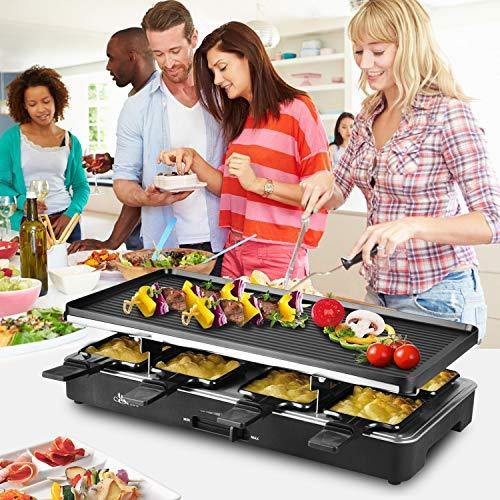Artestia Raclette Table Grill, Electric Korean BBQ Grill Indoor Cheese Raclette for 8 Person - JOY2ESpree
