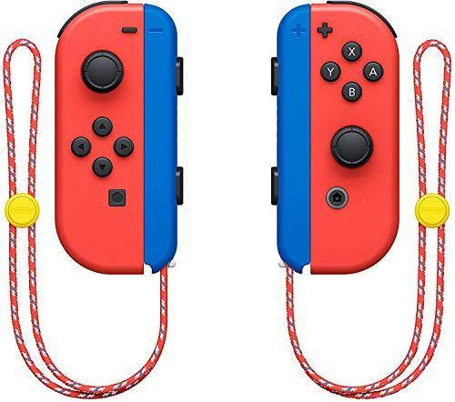 Nintendo 2021 Switch Mario Red & Blue Limited Edition with Mario Iconography Carrying Case - JOY2ESpree