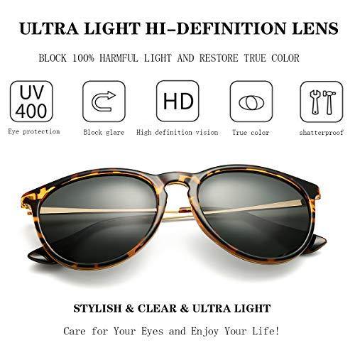 SUNGVG Polarized Sunglasses for Women Classic Round Retro Sun Glasses - JOY2ESpree