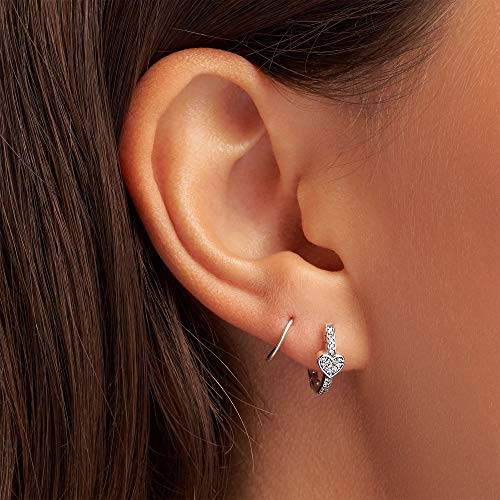 Pandora Rose Alluring Hearts Hoop Earrings - JOY2ESpree
