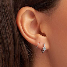 
                        
                          Load image into Gallery viewer, Pandora Rose Alluring Hearts Hoop Earrings - JOY2ESpree
                        
                      