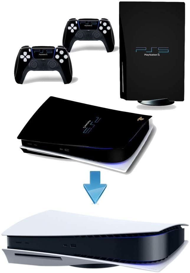 Decals Cover Whole Body Skin Protector for PS5 Playstation 5 Console Wrap Sticker Skin with 2 Wireless DualSense Controller Decal - JOY2ESpree