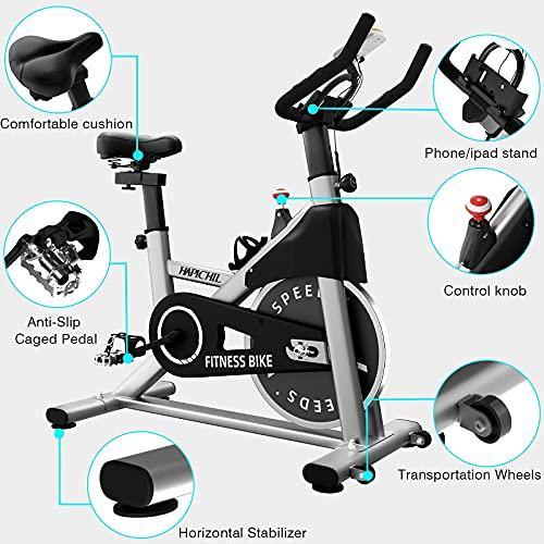 HAPICHIL Exercise Bikes Indoor Cycling Stationary bike with 35lbs Flywheel - JOY2ESpree