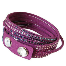 
                        
                          Load image into Gallery viewer, Swarovski Slake Fuchsia 2 in 1 Ladies Bracelet 5202465 - JOY2ESpree
                        
                      