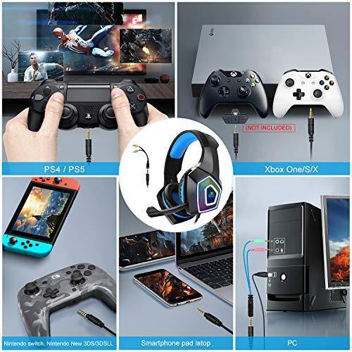 Gaming Headset with Mic for Xbox One PS4 PS5 PC Switch Tablet Smartphone - JOY2ESpree