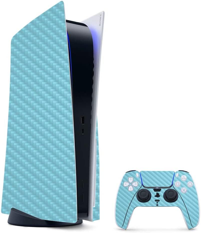 MightySkins Carbon Fiber Skin Compatible with PS5 / Playstation 5 Digital Edition Bundle - JOY2ESpree