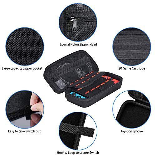 HEYSTOP Case Compatible with Nintendo Switch Carry Case Pouch Switch Cover Case 6 Joycon Grips - JOY2ESpree