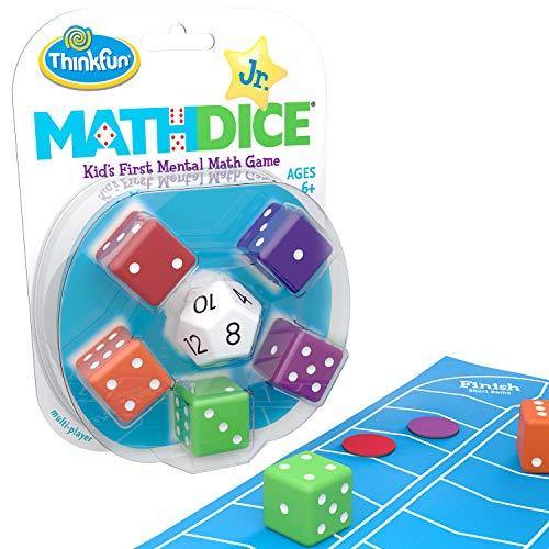 Think Fun Math Dice Junior Game for Boys and Girls Age 6 and Up - Teachers Favorite and Toy of the Year Nominee - JOY2ESpree