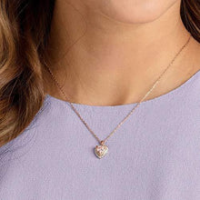 
                        
                          Muat gambar ke penampil Galeri, SWAROVSKI Crystal Pink Heart Two-Tone Pendant Necklace - JOY2ESpree
                        
                      