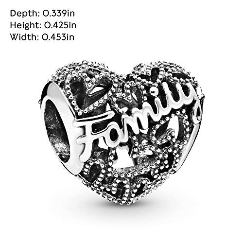 Pandora Jewelry Family Heart Sterling Silver Charm - JOY2ESpree