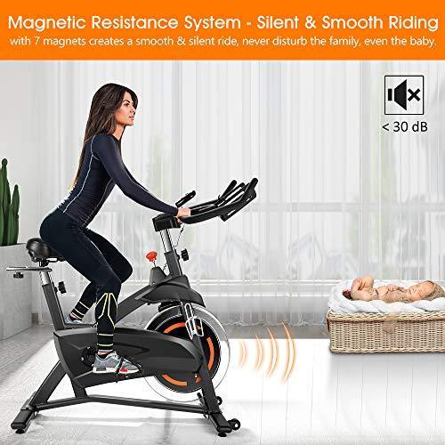 FXW Magnetic Resistance Indoor Spin Bike Cycling Stationary Exercise Bikes - JOY2ESpree