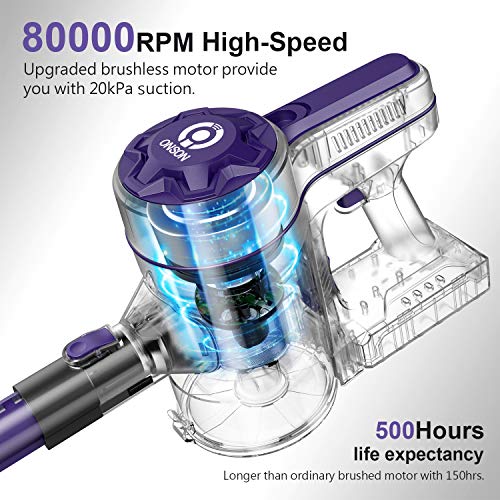 ONSON Cordless Vacuum Cleaner, Stick Vacuum Cleaner with 20Kpa Super Suction - JOY2ESpree