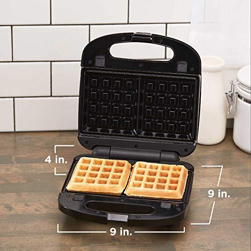 Black+Decker 3-in-1 WM2000SD 3-in-1 Waffle, Grill & Sandwich Maker, Compact Design, Black/Silver - JOY2ESpree