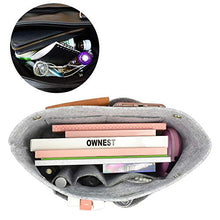 
                        
                          Load image into Gallery viewer, DLseego Felt Tote Handbag Purse Cosmetic Storage Makeup Bag Pocketbook Organizer Insert Divider Shaper Bag in Bag
                        
                      