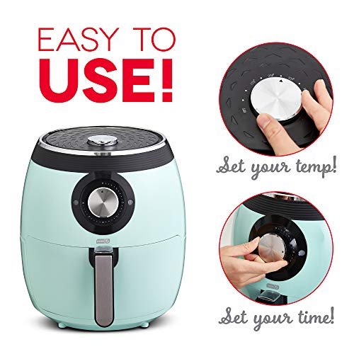 Dash DFAF455GBAQ01 Deluxe Electric Air Fryer + Oven Cooker with Temperature Control