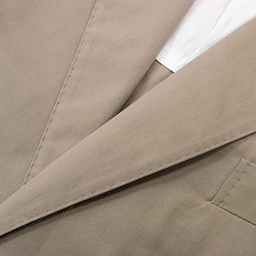 Ermenegildo Zegna Mil Easy Tan Cotton Twill Half Lined Vented Flat Front 2Btn Suit 42R