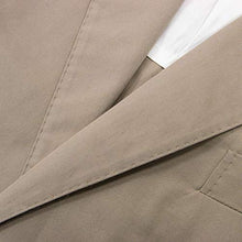 
                        
                          Load image into Gallery viewer, Ermenegildo Zegna Mil Easy Tan Cotton Twill Half Lined Vented Flat Front 2Btn Suit 42R
                        
                      