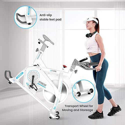 Afully Indoor Cycling Bike, Exercise Bikes Magnetic Resistance Stationary Bike - JOY2ESpree
