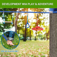 
                        
                          गैलरी व्यूवर में इमेज लोड करें, Ninja Warrior Obstacle Course for Kids, 43 PCS 50FT X 2 Ninja Line Slackline - JOY2ESpree
                        
                      