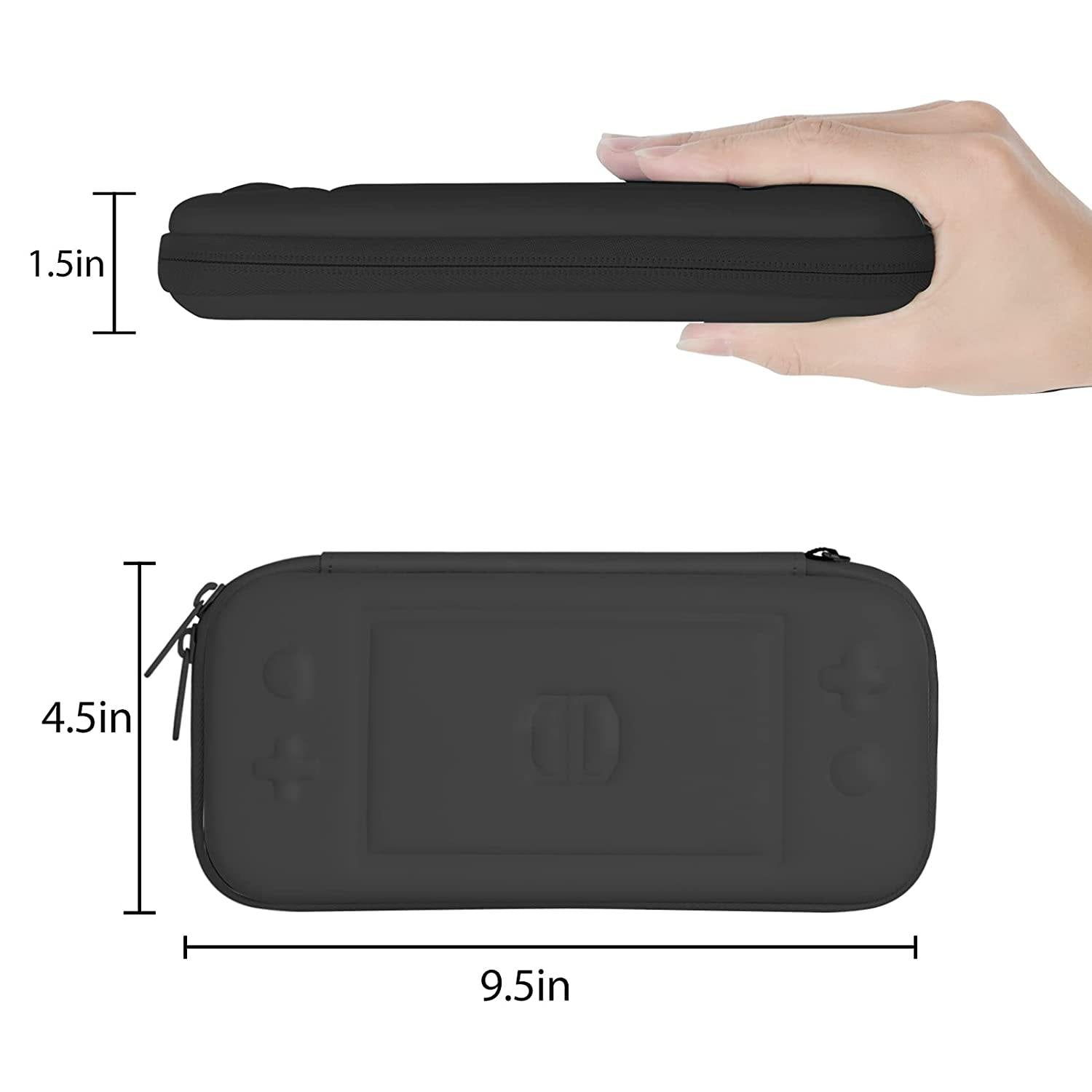 CoBak Carrying Case for Nintendo Switch Lite - with 1 Screen Protector, 1 Grip Case and 4 Thumb Grip Caps. - JOY2ESpree