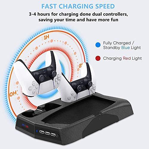 FANPL PS5 Vertical Stand Cooling Fan Station for Playstation 5 Digital Edition/Ultra HD - JOY2ESpree