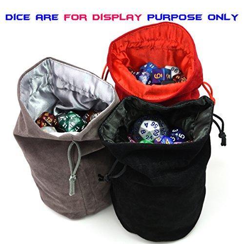 IvyFieldDice Red/Grey/Black Drawstring Dice Bag - JOY2ESpree