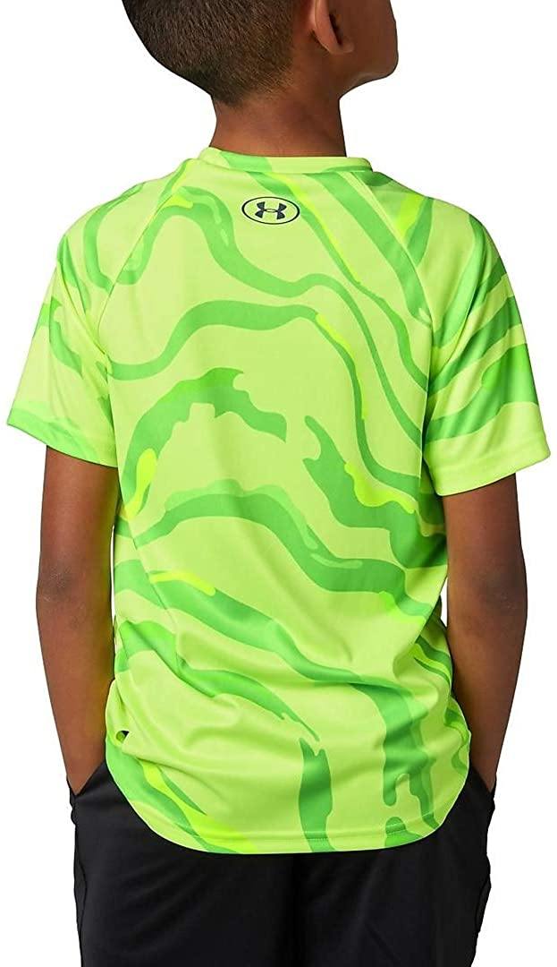 Under Armour Boys' Tech Big Logo Printed Short Sleeve Gym T-Shirt
