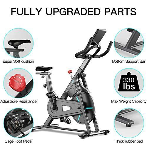 WEKEEP Magnetic Resistance Exercise Bike, Stationary Cycling Indoor Quite Flywheel Cardio Bike for Home Professional Indoor Magnet Bike - JOY2ESpree