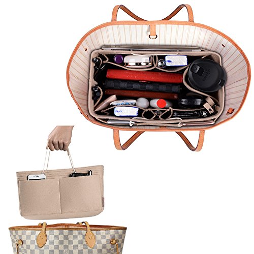 Purse Organizer, Multi-Pocket Felt Handbag Organizer, Purse Organizer Insert with Handles, Medium, Large, X-Large