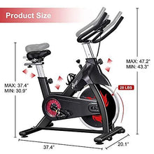 
                        
                          Cargar imagen en el visor de la galería, FISUP Exercise Bike Stationary Bike Cardio Bike for Home Gym Indoor Cycling Bike with Belt Drive System and LCD Monitor - JOY2ESpree
                        
                      