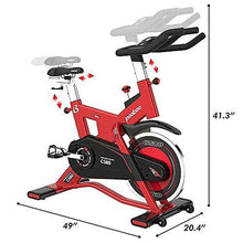 
                        
                          將圖片載入圖庫檢視器 pooboo Indoor Cycling Bike, Belt Drive Exercise Bike Stationary Smooth Commercial Standard with LCD Display Bicycle Heart Pulse Trainer - JOY2ESpree
                        
                      