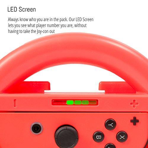 Steering wheels for Nintendo switch joycons and Mario Kart parties & tournaments TWIN PACK - JOY2ESpree