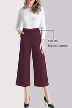 
                        
                          將圖片載入圖庫檢視器 Tsful High Waisted Wide Leg Pants for Women Summer Business Casual Crop Dress Pants Stretch Pull On Capris
                        
                      