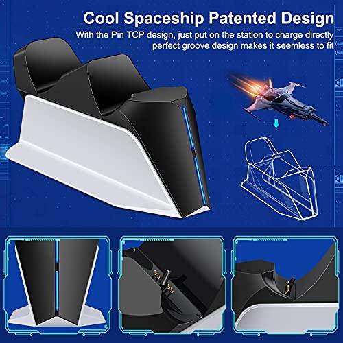 BEBONCOOL Charger for PS5 Charging Station, Patent-designed Fast for PS5 Controller Charger Station - JOY2ESpree