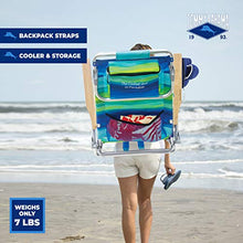 
                        
                          Load image into Gallery viewer, Tommy Bahama 5-Position Classic Lay Flat Folding Backpack Beach Chair
                        
                      