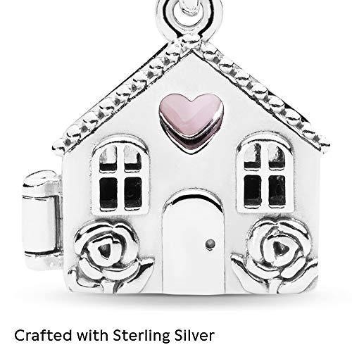Pandora Jewelry House Silver Dangle With Pink Enamel Sterling Silver Charm - JOY2ESpree
