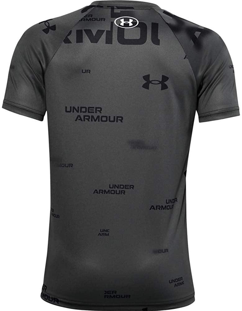 Under Armour Boys' Tech Big Logo Printed Short Sleeve Gym T-Shirt