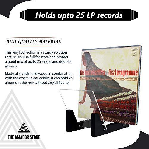 The Amador's Store Vinyl LP Record Rack 25-30 LP Storage Stand Holder - JOY2ESpree